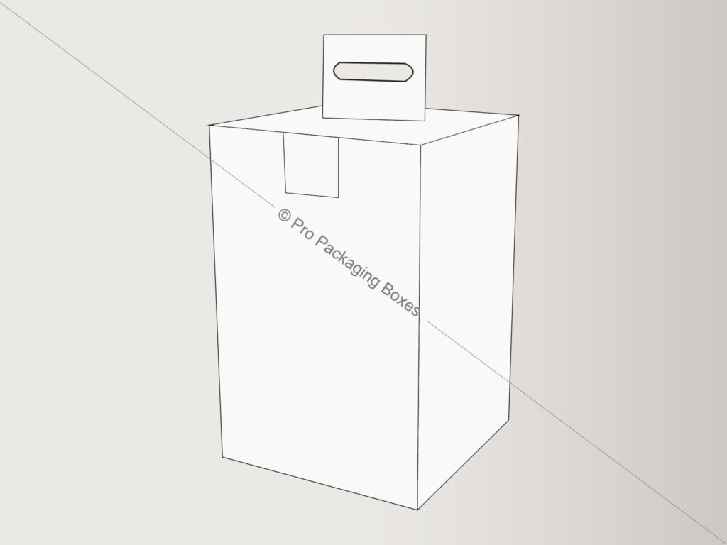 Box with Hanging & Locking Tabs