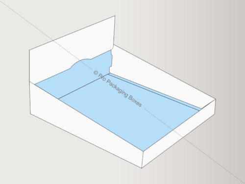 Custom Printed Double Wall Tray with Display Lid
