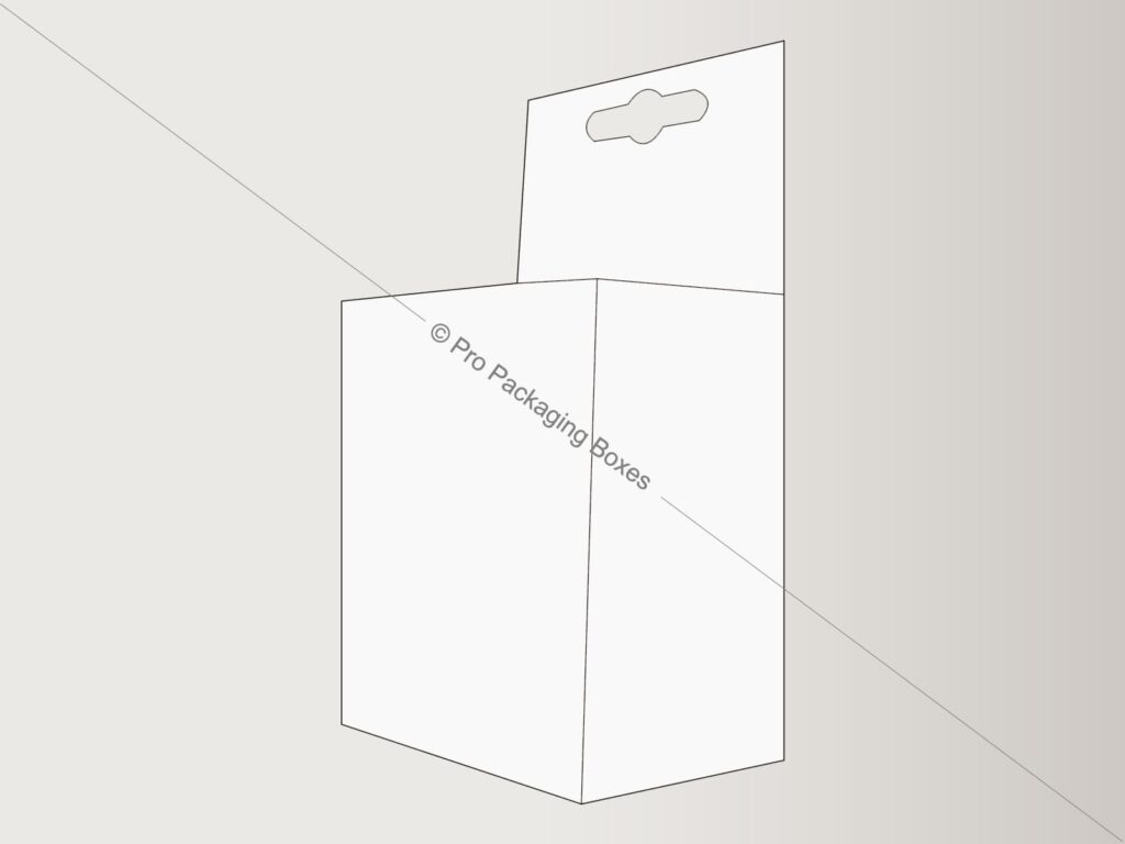 Custom Printed Five Panel Hanger with Snap Lock Bottom Boxes