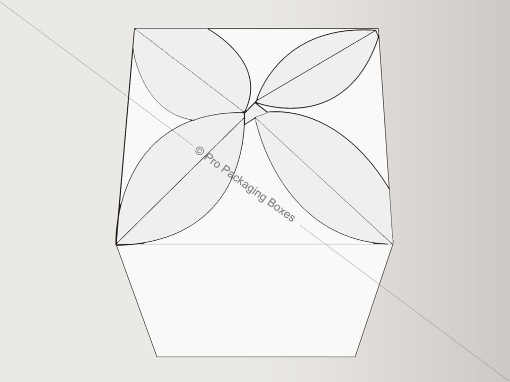 Custom Printed Flower Shaped Top Closure Boxes