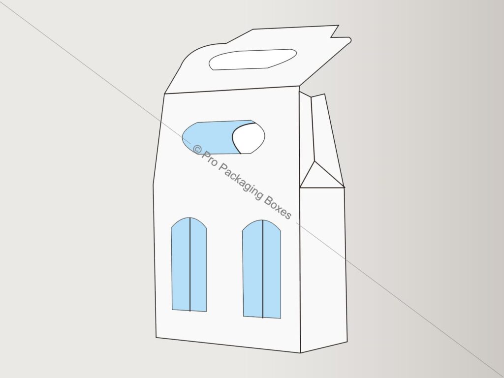 Custom Printed Gable Bags with Window