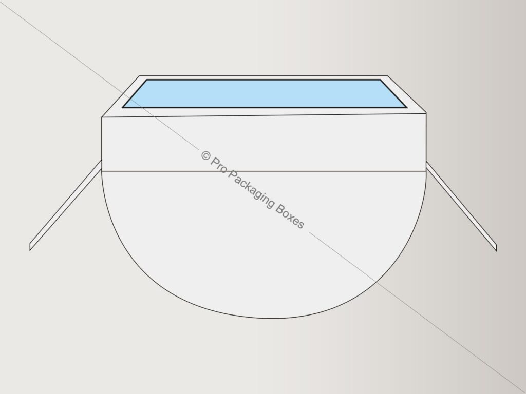 Half Circular Interlocking Top Flaps Boxes