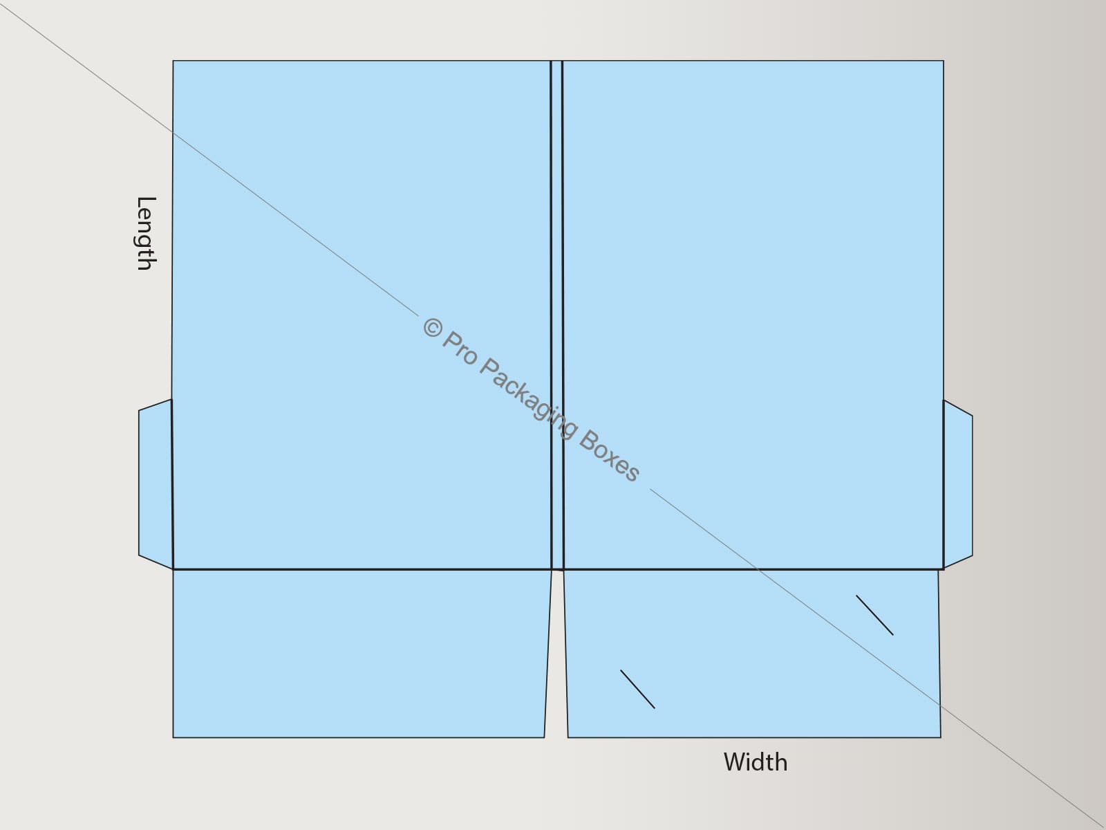 Custom Printed Pocket Folders with Business Card Slit