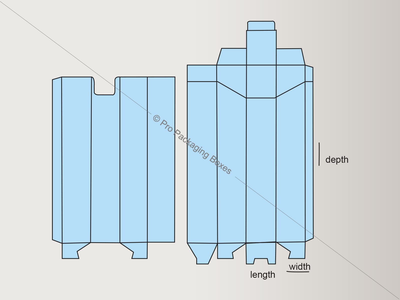 Custom Printed Reinforced Sides with Hinged Top Boxes