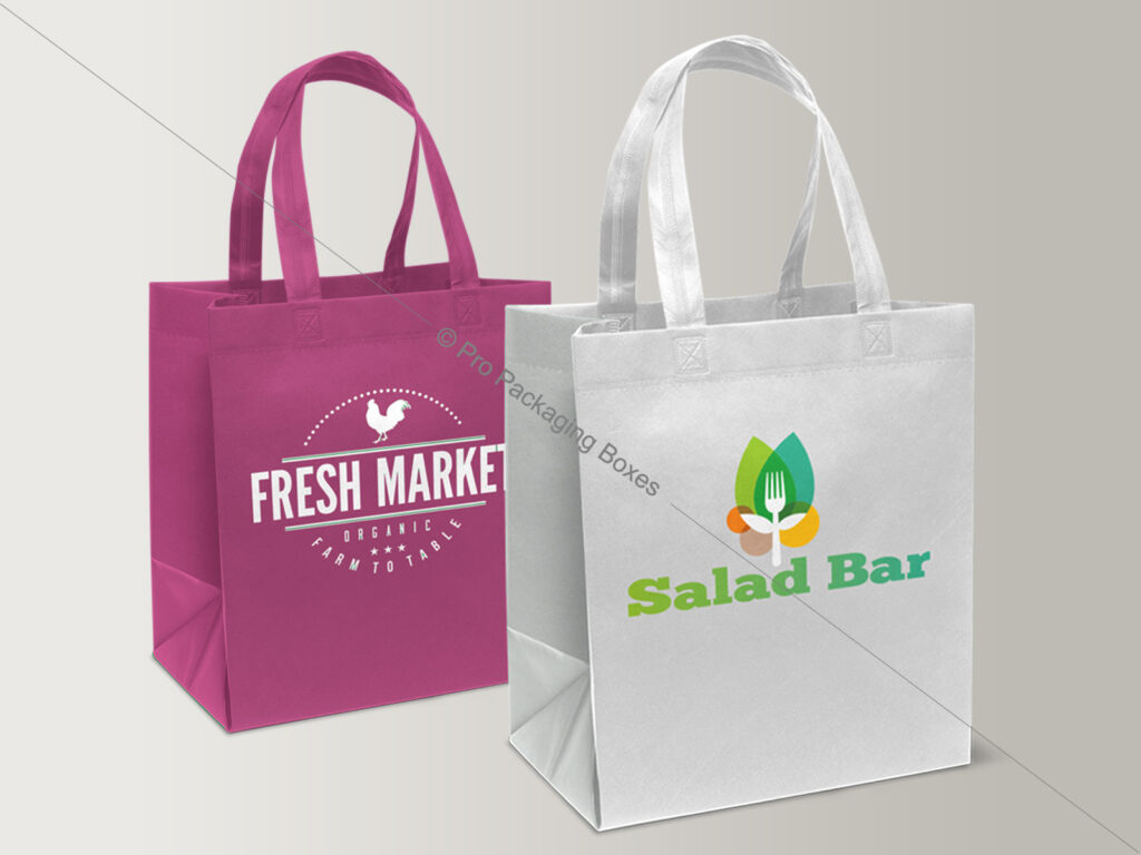 logo printed non-woven fabric bags