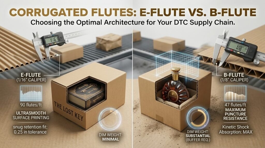 Corrugated Mailer Boxes: Understanding Flute Types (E-Flute vs. B-Flute)