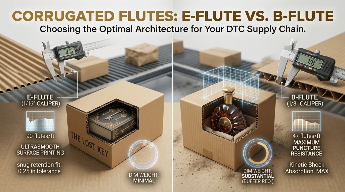 Corrugated Mailer Boxes: Understanding Flute Types (E-Flute vs. B-Flute)